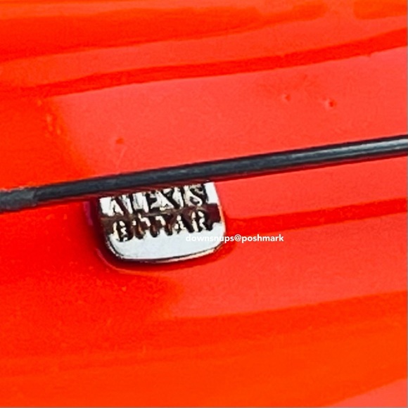 Alexis Bittar Wavy Fan Lucite Pin Brooch - Picture 7 of 8